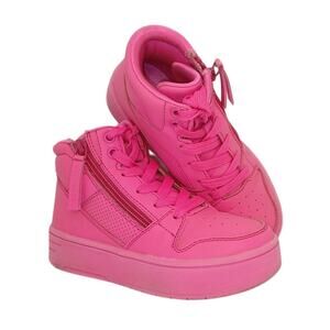 Skechers Court High Top Hot Pink Sneakers - Girls Size 13